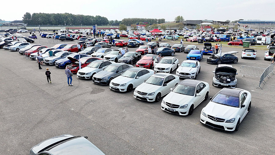 C63 South East Owner's Club on display at silverstone