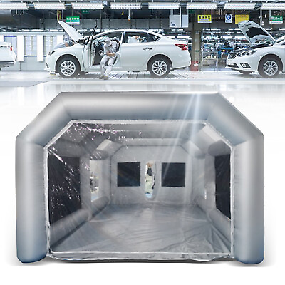 #ad Inflatable Spray Tent Booth Paint Car Paint 28#x27;x15#x27;x10#x27; 2 Filtration System $607.05