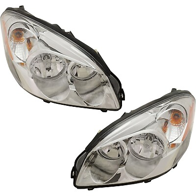 #ad Set of 2 Headlights Driving Head lights Headlamps Driver amp; Passenger Side Pair $165.85