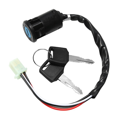 4 Wires Ignition Key Switch Replacement For Chinese ATV 125cc Apollo with Cap $7.22