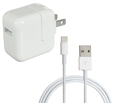 #ad Original Apple 12W Wall Charger And 1M Lightning to USB Cable iPad#x27;s amp; iPhones#x27;s $10.29