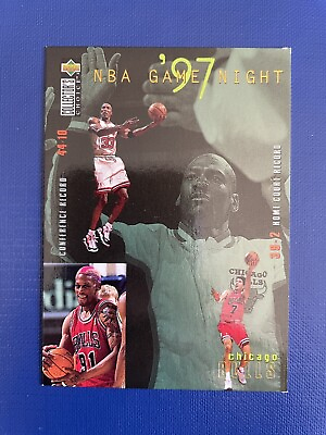 #ad 1997 Michael Jordan #159 Deck Collectors Upper Choice NBA Game Night 97 $12.75