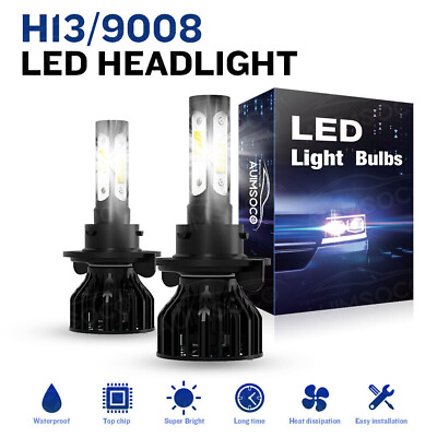 #ad H13 9008 LED Headlight Kit for Ford F 250 F 350 Super Duty 2005 2022 Hi.Lo Beams $29.99