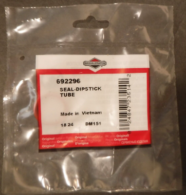Briggs and Stratton 692296 Dipstick Tube Seal New OEM Genuine Service Part $7.95