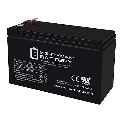 #ad Mighty Max 12V 7Ah F2 Replacement Battery for APC Back UPS 600 BN600 $19.99