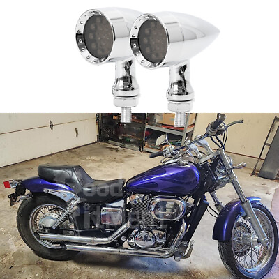 #ad 2PCS Motorcycle LED Turn Signal Light Blinker For Harley Sportster 48 XL1200 883 $21.33