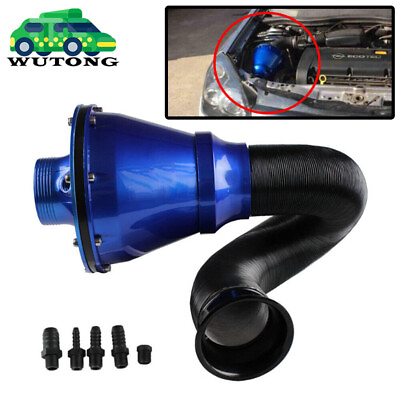 #ad Car Cold Air Intake Filter Induction Kit Pipe Power Flow Hose System For 65 70mm $32.99