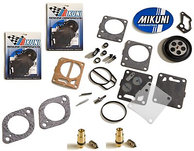 #ad Genuine Mikuni Carburetor Rebuild Kit W Needle amp; Base Gaskets SeaDoo 951 2 Pack $144.95