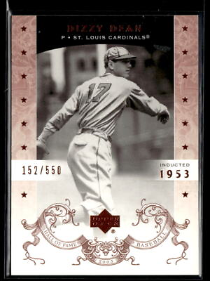 #ad 2005 Upper Deck Hall of Fame #17 Dizzy Dean SN $3.99