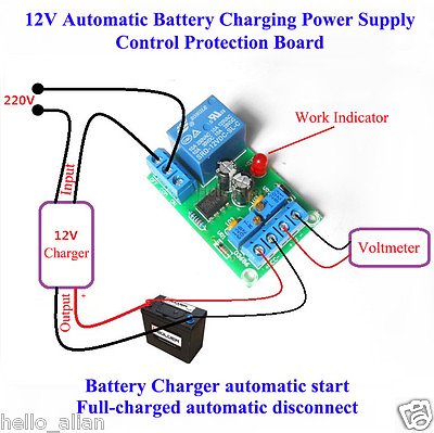 12v Battery Auto Charging Control Protection Board Automatic Charger Relay Board $4.55