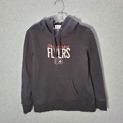 #ad Philadelphia Flyers Men Sweatshirt Small Black Hoodie Fanatics Logo Pullover $21.49
