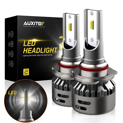 #ad AUXITO HB3 9005 LED Kit Headlight Beam High 6000K Super Bright Bulbs 9000LM $19.99