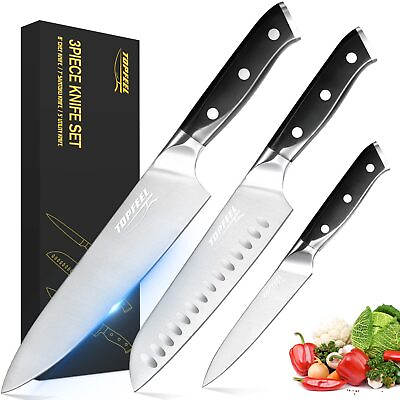 #ad Professional Chef Knife Set Sharp Knife German High Carbon Kitchen Knife Set ... $49.20