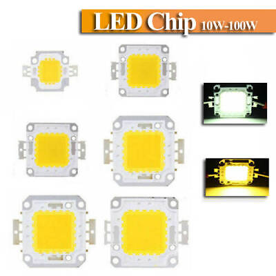 #ad LED Chip COB SMD 10W 20W 30W 50W 70W 100W Bulb High Power DIY Lamp Light 12V 36V $2.56