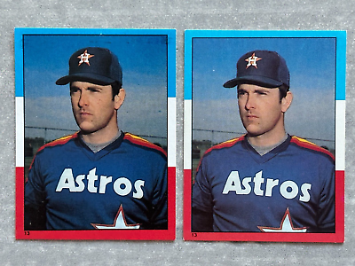 #ad 2 1982 Topps NOLAN RYAN Houston Astros Baseball Stickers #13 Pack Fresh NM MT $3.99