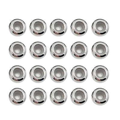 #ad 20Pcs 10MM Steel Stopper Beads for DIY Jewelry Making $10.99