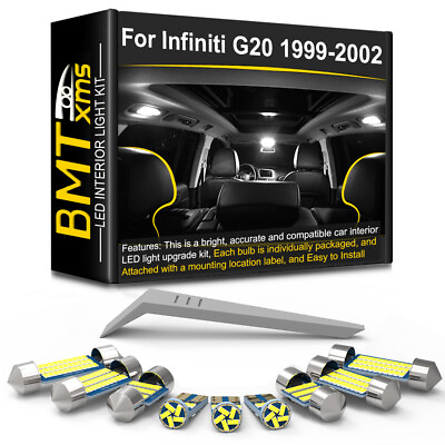 #ad 8x Interior Light Bulb Trunk Dome License Plate Kit For Infiniti G20 1999 2002 $10.75