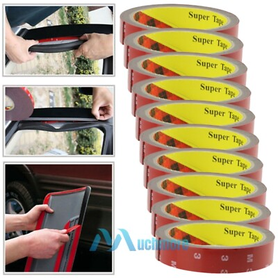 #ad 1 10pc Auto Truck Car Acrylic Foam Double Sided Attachment Tape Adhesive 3m*20mm $22.99
