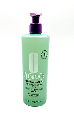 #ad #ad New Clinique Jumbo All About Clean Liquid Facial Soap Mild 13.5 oz 400 ml $31.90