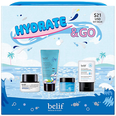 #ad belif Hydrate amp; Go Kit Limited Edition Hydrating Essentials Free Ship 4 pcs $39.11