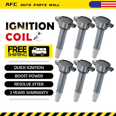#ad Pack of 6 Ignition Coil For C1522 UF502 06 10 Chrysler Dodge 2.7L 3.5L 4.0L $46.90