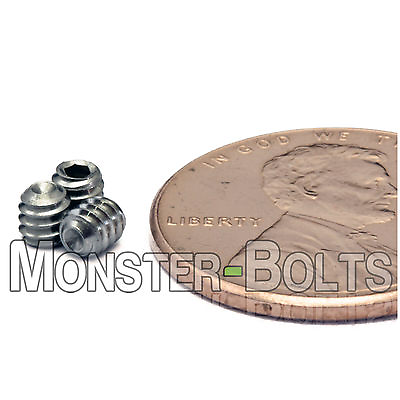 #ad Qty 10 #4 40 x 1 8quot; Stainless Steel Socket Set Grub Screws w Cup Point 18 8 $4.74