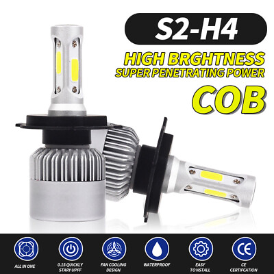 #ad 3 Side H4 HB2 9003 1950W LED Headlight Kit Hi Lo Beam Bulb High Power 6000K $11.99