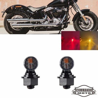 #ad 6mm Mini amp; Bright Rear Turn Signal Lights For Harley Bobber Chopper Cafe Racer $118.50