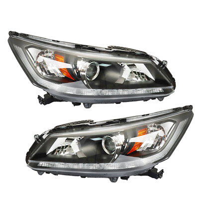 #ad For 2013 2015 Honda Accord Sedan Halogen Headlights Headlamps Leftamp;Right Side $118.70
