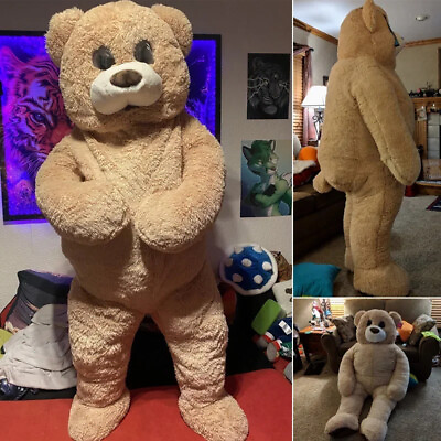 #ad 6.2ft Teddy Bear Costume Mascot Cosplay Dancing Bear Cotton Dress Outfit $228.99