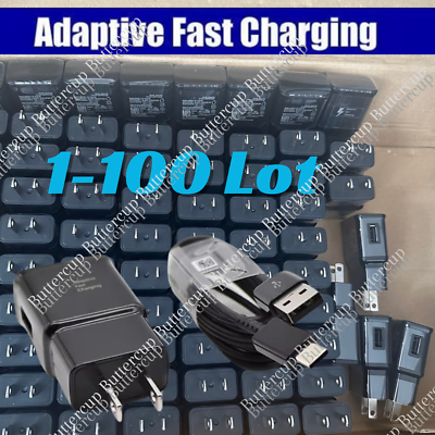 #ad Universal Fast Wall Charger Plug Type C Charging USB Cable For Samsung S10 Lot $29.63
