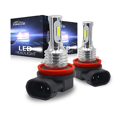 #ad H11 LED Headlight Bulbs Kit 6000K Super Bright White Low Beam Conversion Kit 2x $16.99