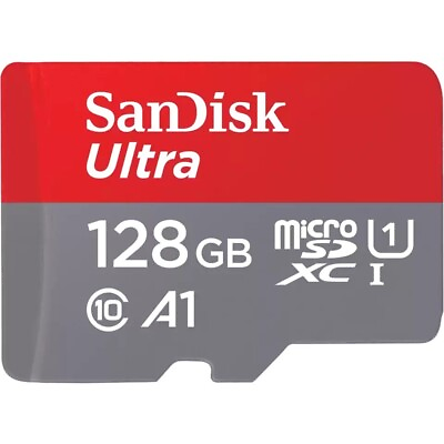 #ad SanDisk Ultra 128 GB Class 10 UHS I U1 microSDXC 1 Pack sdsquab 128g an6ma $30.80