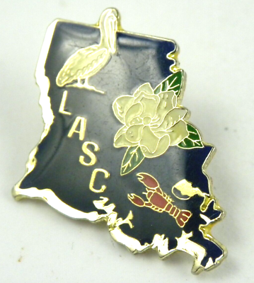 #ad Vintage Louisiana Association Student Council Pin LASC State Lapel Hat $5.00