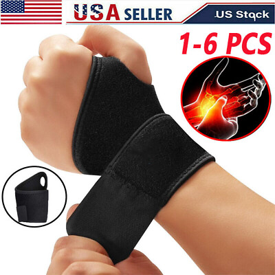 #ad Wrist Hand Brace Support Carpal Tunnel Sprain Arthritis Gym Splint Left Right $3.98