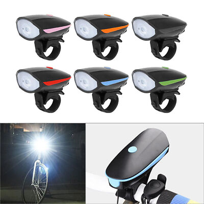 #ad Headlight Super Bright USB Led Bike Bicycle Light Rechargeable Multicolored $11.86