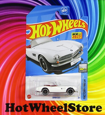 #ad 2023 Hot Wheels White BMW 507 Factory Fresh Card #120 HW76 060923 $3.75