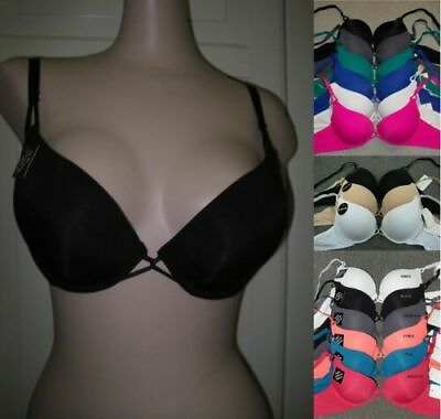 #ad 1 2 or 3 pk MAX DEEPER CLEAVAGE ADD 2 CUP SIZE POWER PUSH UP BRA 32 38 A C $6.29