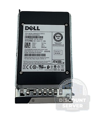 #ad Dell 800GB SSD U.2 NVMe 2.5quot; PCIe Gen3 KWH83 MZWLL800HEHP 000D3 PM1725a $71.99