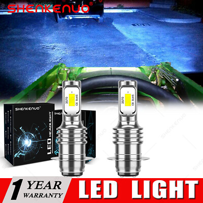 #ad 2 8000K LED light bulbs for Stanley Headlight A3603 12V Yamaha AT1 102 84314 00 $19.43