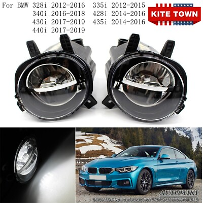 #ad Pair LED Fog Light Lamps For BMW 3 Series F30 F35 LCI 320i 328d 330e 12 18 $44.99
