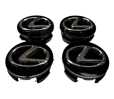 #ad Set of 4 Black 62mm Wheel Center Hub Caps Hubcaps For 2006 2013 Lexus 4260330590 $125.99