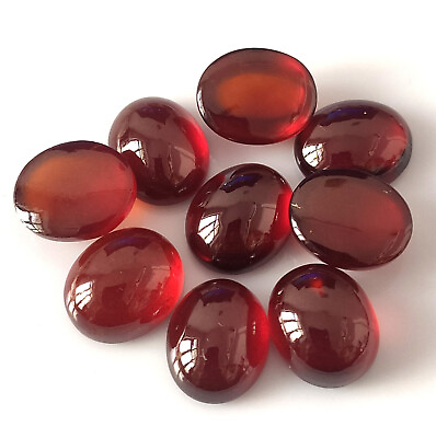#ad Natural Hessonite Garnet Cabochon 12X10 mm Oval Calibrated Wholesale Gemstone $12.99