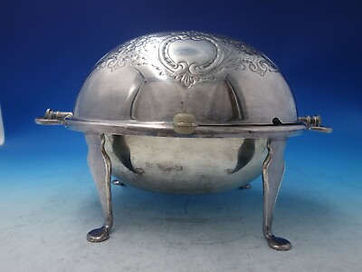 #ad English Silver on Copper Warming Dome with Stand c. 1800 8quot; x 1 1 2quot; #5978 $179.10