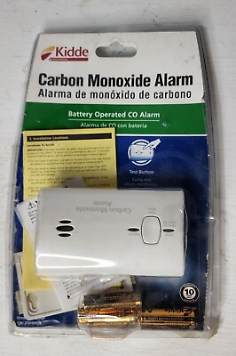#ad Kidde Carbon Monoxide Alarm Battery Operated CO Detector Monitor 9C05 LP2 $9.90
