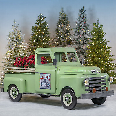 #ad 10Ft Long Metal Outdoor Commercial Christmas Pickup Truck Decoration $5795.00