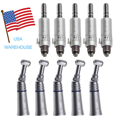 #ad Dental Push Button Contra Angle Air Motor 4Holes fit NSK Low Speed Handpiece US $132.91