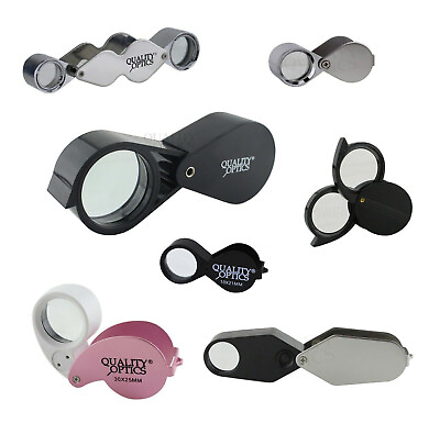 #ad Quality Optics USA Folding Jewelers Loupe Loop Pocket Magnifier Magnifying glass $11.99
