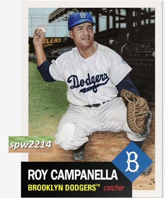 #ad Topps Living Set Roy Campanella #713 Presale $5.25