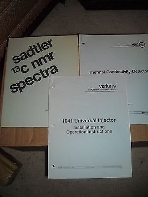 #ad Sadtler 24 spectra compounds varian 1041 universal injector manual like new $15.00